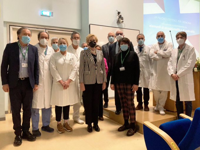 Letizia Moratti a Cremona: “Il nuovo ospedale sarà un esempio per la Lombardia e il paese”