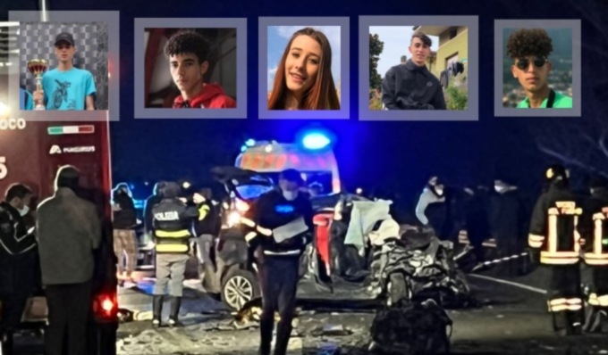 Tragico schianto in auto: dei 5 giovani morti sul colpo nessuno aveva la patente