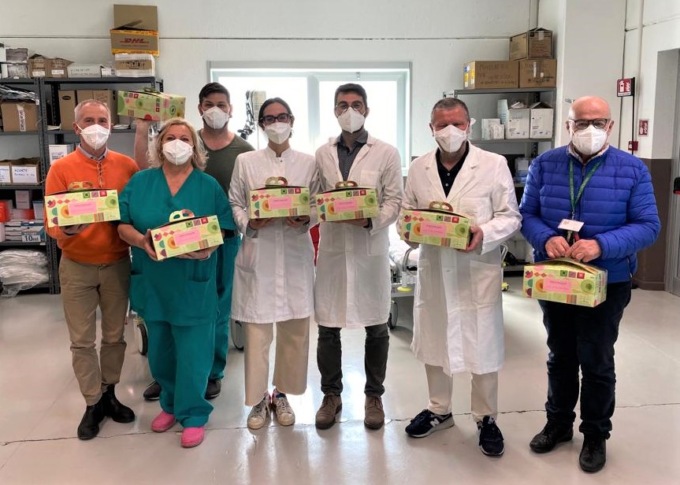 Le colombe di Iginio Massari arrivano al Centro Vaccinale di Cremona