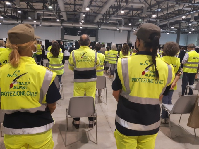Protezione Civile, ieri l’ultimo giorno all’hub vaccinale di Cremona