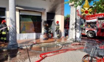 Spino d'Adda, grande paura per l'incendio che ha devastato il salone Estetica Marzia