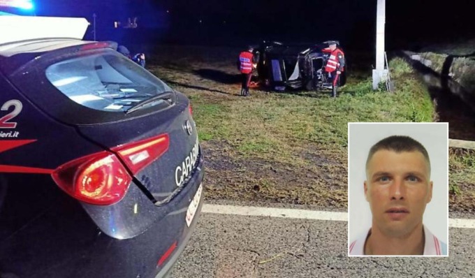 Esce di strada e si ribalta più volte, Davide muore a 41 anni schiacciato dalla sua auto