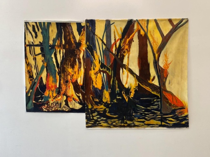 “Foreste in fiamme” di Uliassi, la nuova mostra alla Galleria Il Triangolo di Cremona