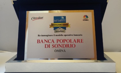 La Banca Popolare di Sondrio ha ricevuto il premio Mf Innovazione Award 2023