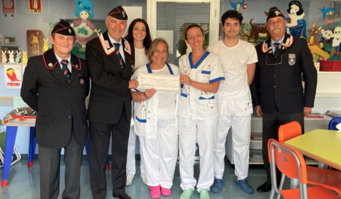 L’Associazione Nazionale Carabinieri dona 500 euro alla Pediatria di Cremona