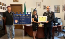 Due attestati di benemerenza al Comandante dei Carabinieri e al Tenente Colonnello Papaleo