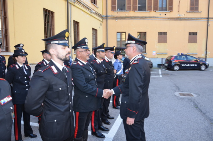 Visita del Comandante della Legione Carabinieri Lombardia De Riggi al Comando provinciale di Cremona