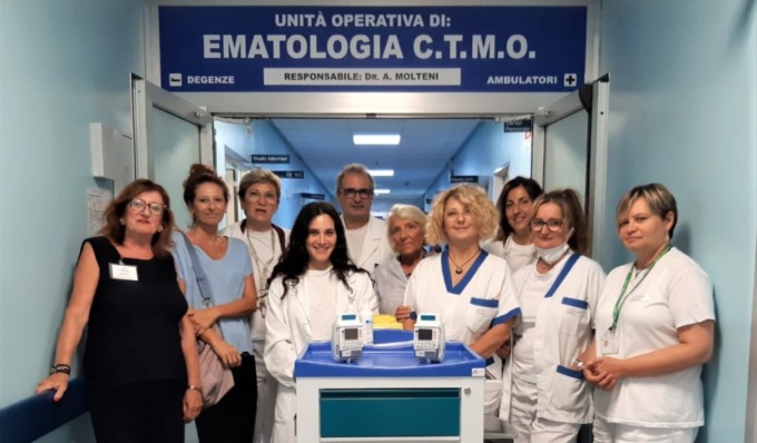 Donate strumentazioni all’ematologia dell’ospedale di Cremona e due borse di studio