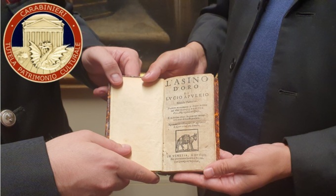 “L’asino d’oro” di Apuleio restituito alla biblioteca del seminario di Cremona