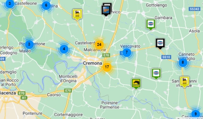 La benzina torna a 1,9 euro al litro: dove conviene fare rifornimento a Cremona e provincia
