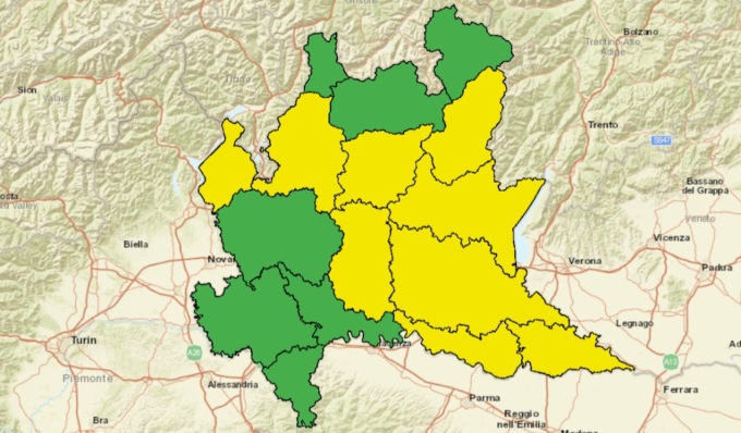 Vento e forti piogge, è allerta gialla a Cremona e provincia