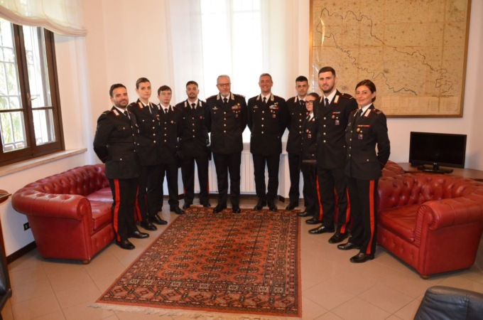 Giuseppe De Riggi, Comandante della Legione Carabinieri “Lombardia”, fa visita ai neo giunti a Cremona