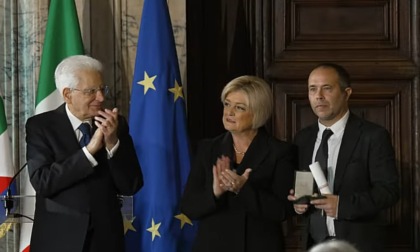 Stella al Merito del Lavoro al cremonese Gianluca Rossi premiato dal presidente Mattarella