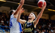 La Vanoli Basket Cremona fermata in casa dall’Unahotels Reggio Emilia 74-77