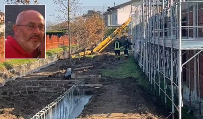 Cede il terreno sotto la betoniera, Giuseppe Bolognini muore in cantiere a 58 anni