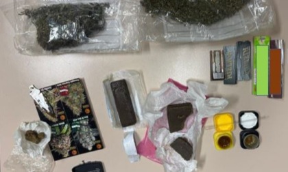 Arrestato per spaccio, nascondeva 100 grammi di marijuana e 112 grammi di hashish