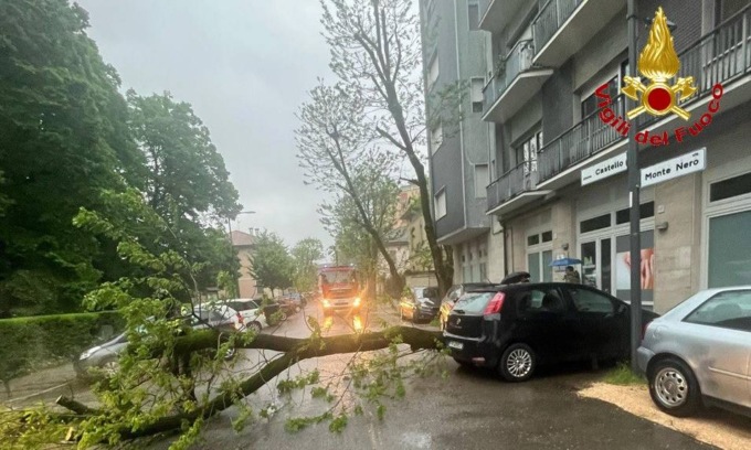 Maltempo nel Cremonese: strade bloccate, alberi caduti e allagamenti