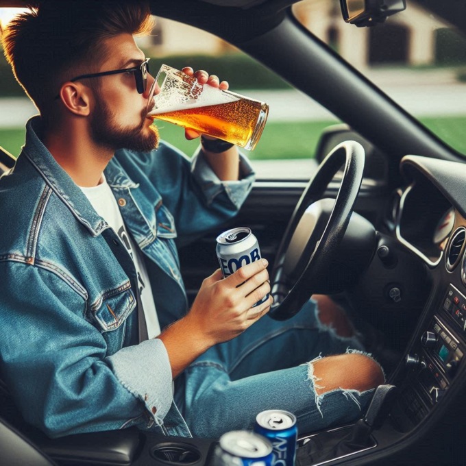 Beve birra alla guida dell’auto, fermato 45enne a Castelleone