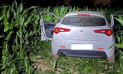 Inseguimento nella notte tra Pandino e Agnadello: ladri in fuga su un’auto rubata si dileguano nei campi