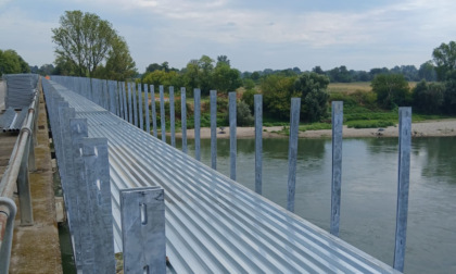 Lavori per la ciclopedonale sull'Adda tra Cremona e Lodi, ponte di confine riapre alle auto