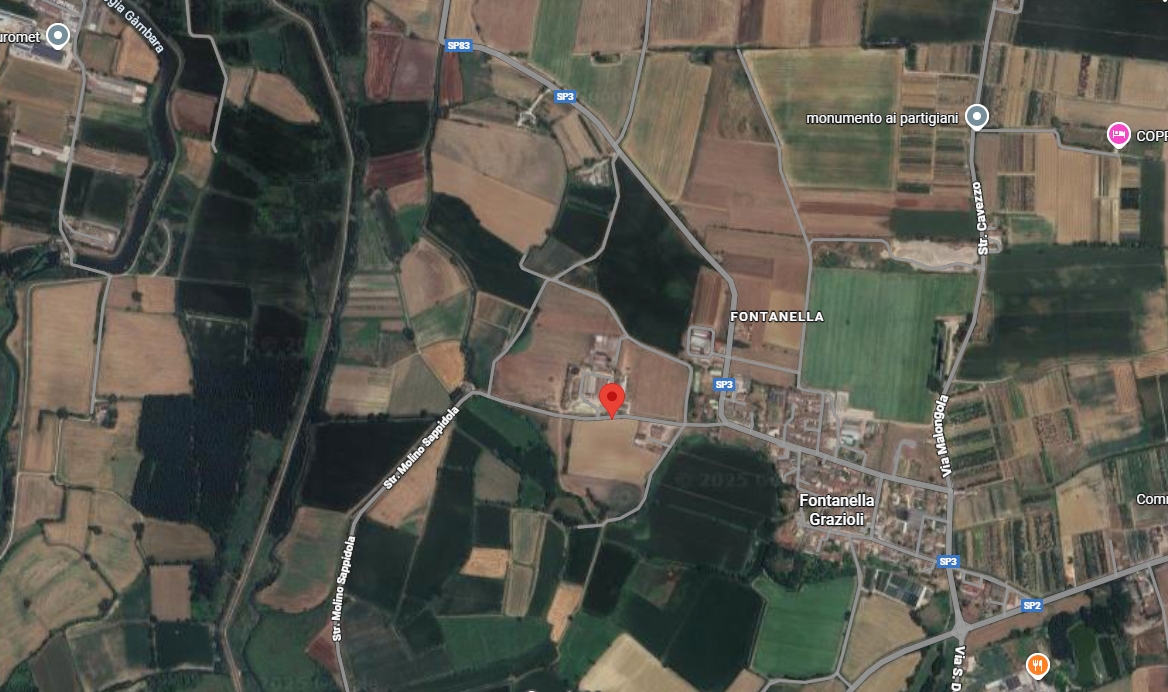 La zona dove è precipitato l'elicottero