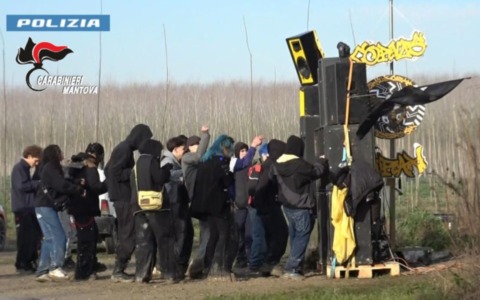 Anche giovani in arrivo da Cremona tra i protagonisti di un rave party abusivo nel Mantovano