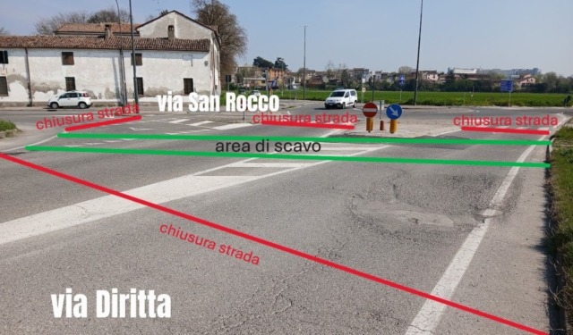 Lavori al teleriscaldamento: ecco come cambia (per un mese) la viabilità in via Diritta