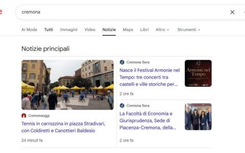 Novità: aggiungi Prima Cremona fra le tue “Fonti preferite” in Google