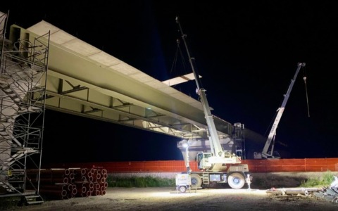 Raddoppio ferroviario Piadena-Mantova: scattano le chiusure notturne sulla statale 10